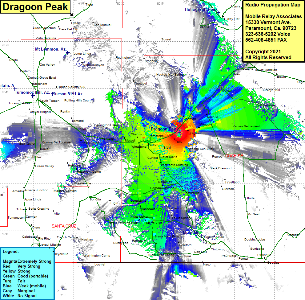 Radio Tower Site - Dragoon Peak, Dragoon, Cochise County, Arizona - MRA