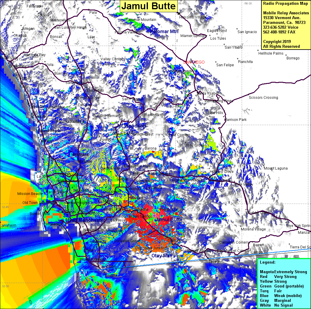 Radio Tower Site - Jamul Butte, Jamul, San Diego County, California - MRA