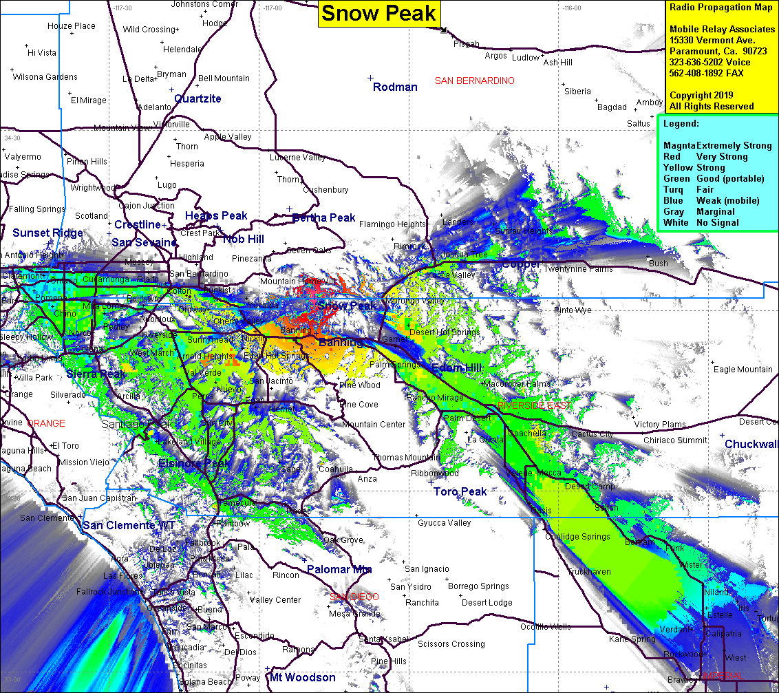 Radio Tower Site - Snow Peak, Banning, San Bernardino County ...