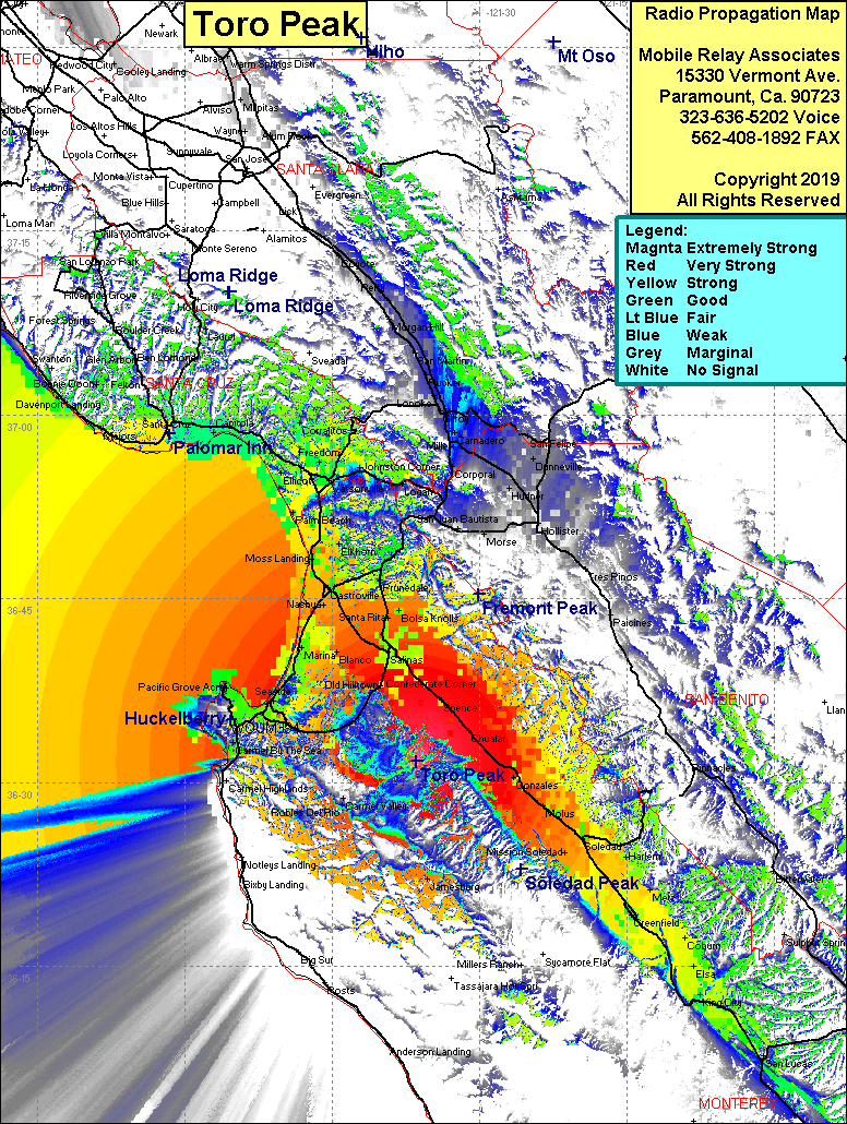 Radio Tower Site - Toro Peak 2, Salinas, Monterey County, California - MRA