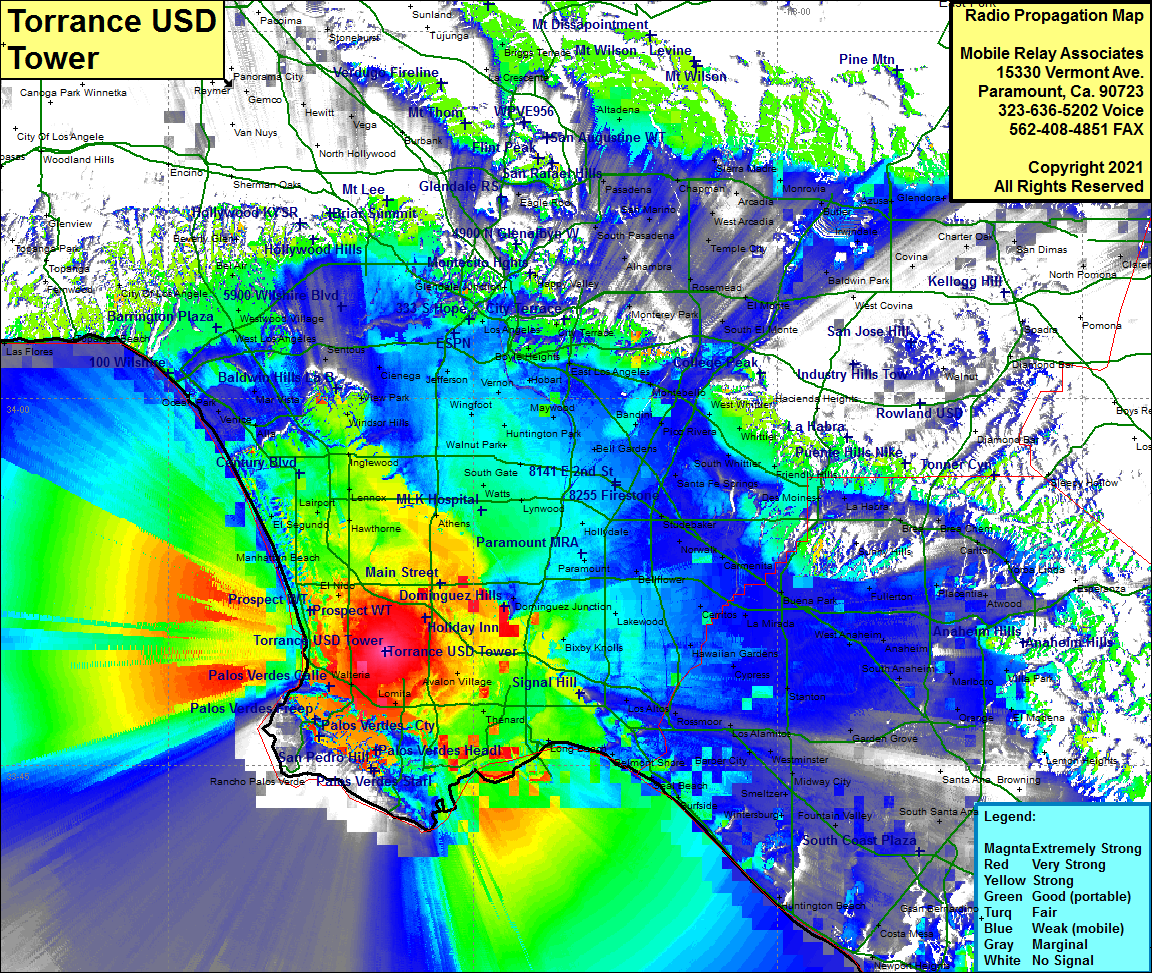 Radio Tower Site - Torrance USD Tower, Torrance, Los Angeles County ...