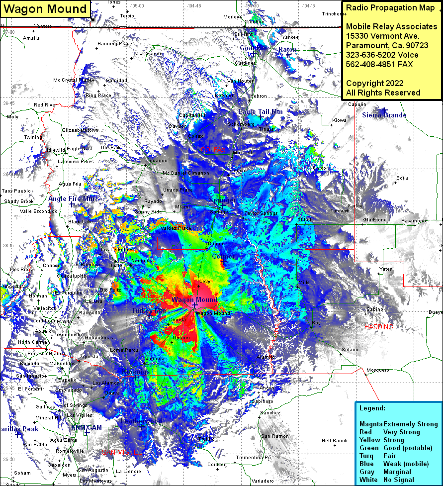 Radio Tower Site - Wagon Mound, Wagon Mound, Mora County, New Mexico - MRA