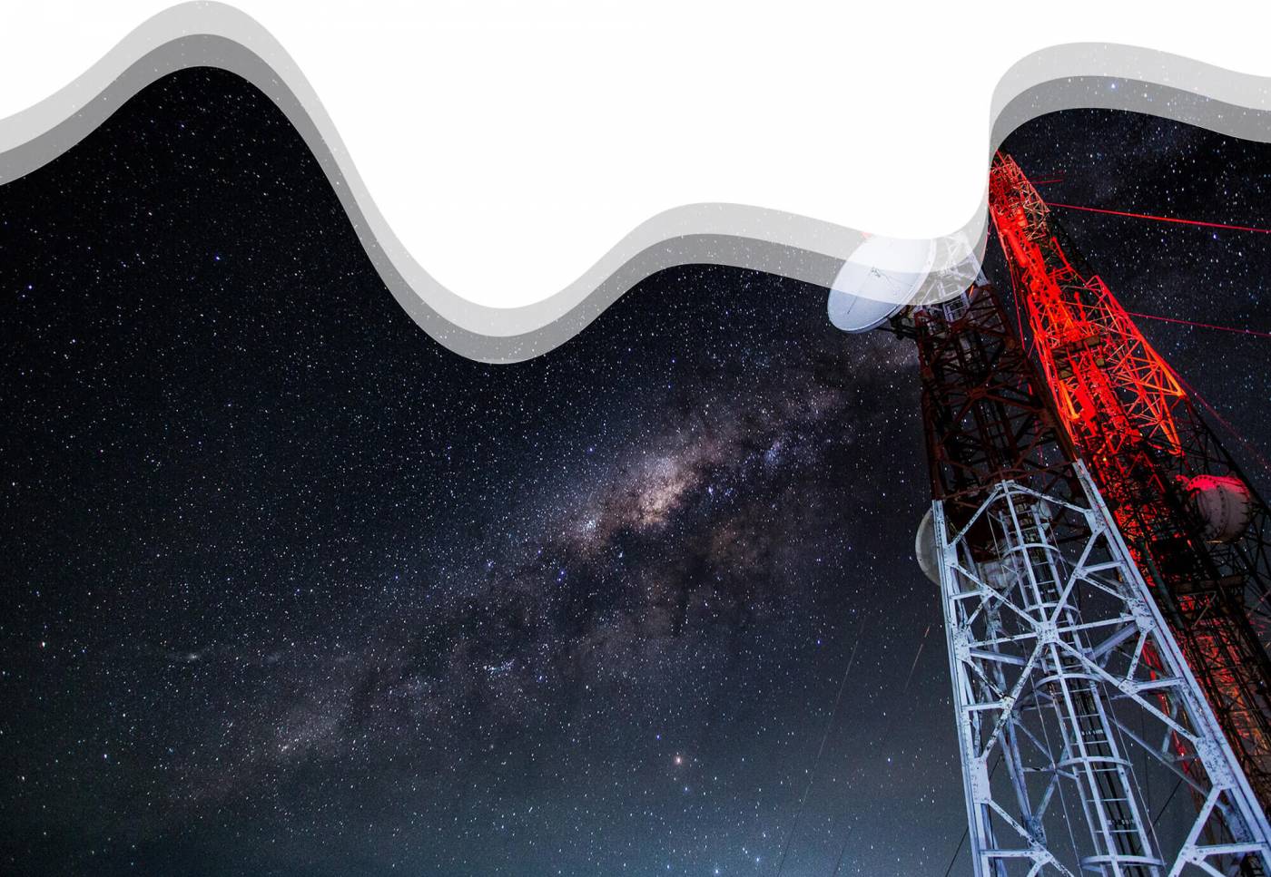 Radio towers in space