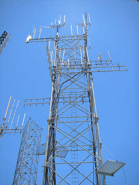 Radio tower at Heaps Peak, CA