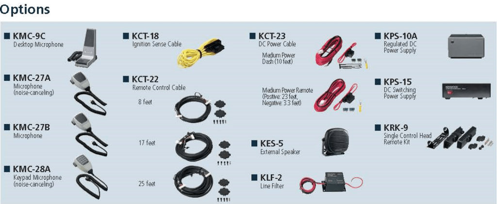 TK-7150 & 8150 Mobile Accessories