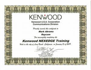 Mark Abrams Kenwood NEXEDGE Training