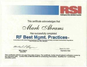 Mark Abrams RF Best Management Practices