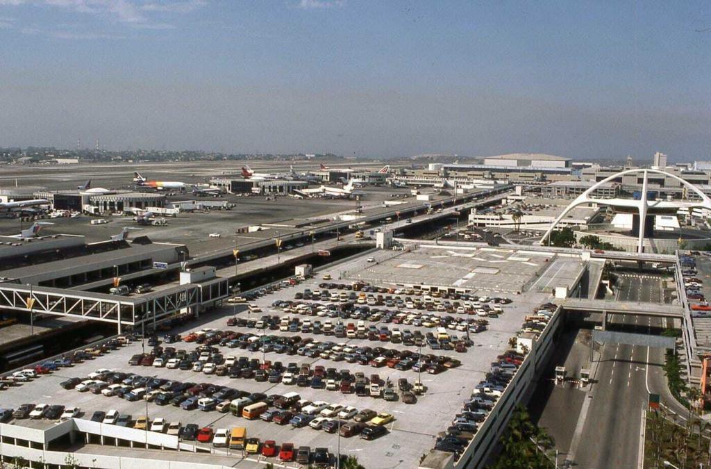 LAX Los Angeles airport aerial view in 1984