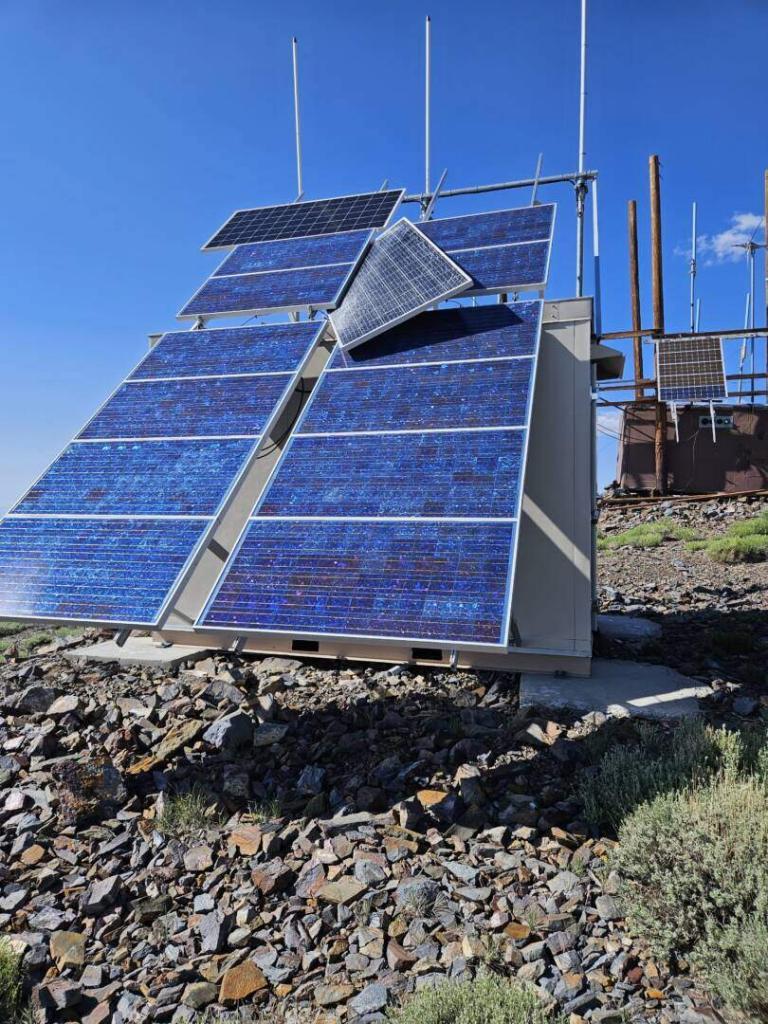 Mazourka Peak Broken Solar Panel