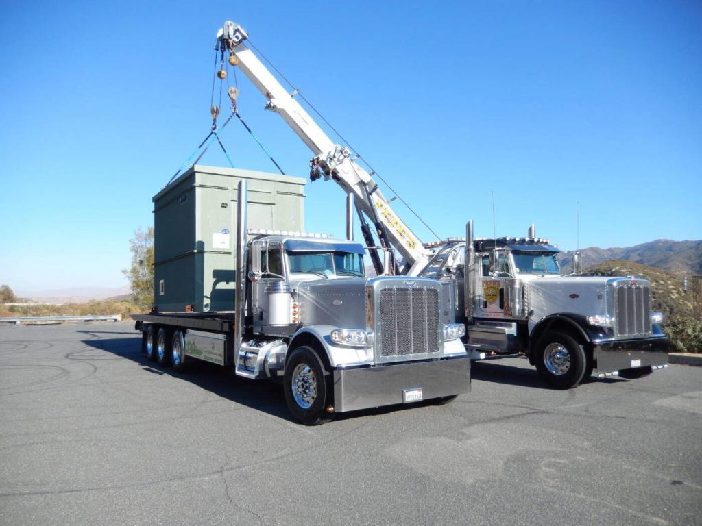 Transferring the Cajon building to a smaller truck