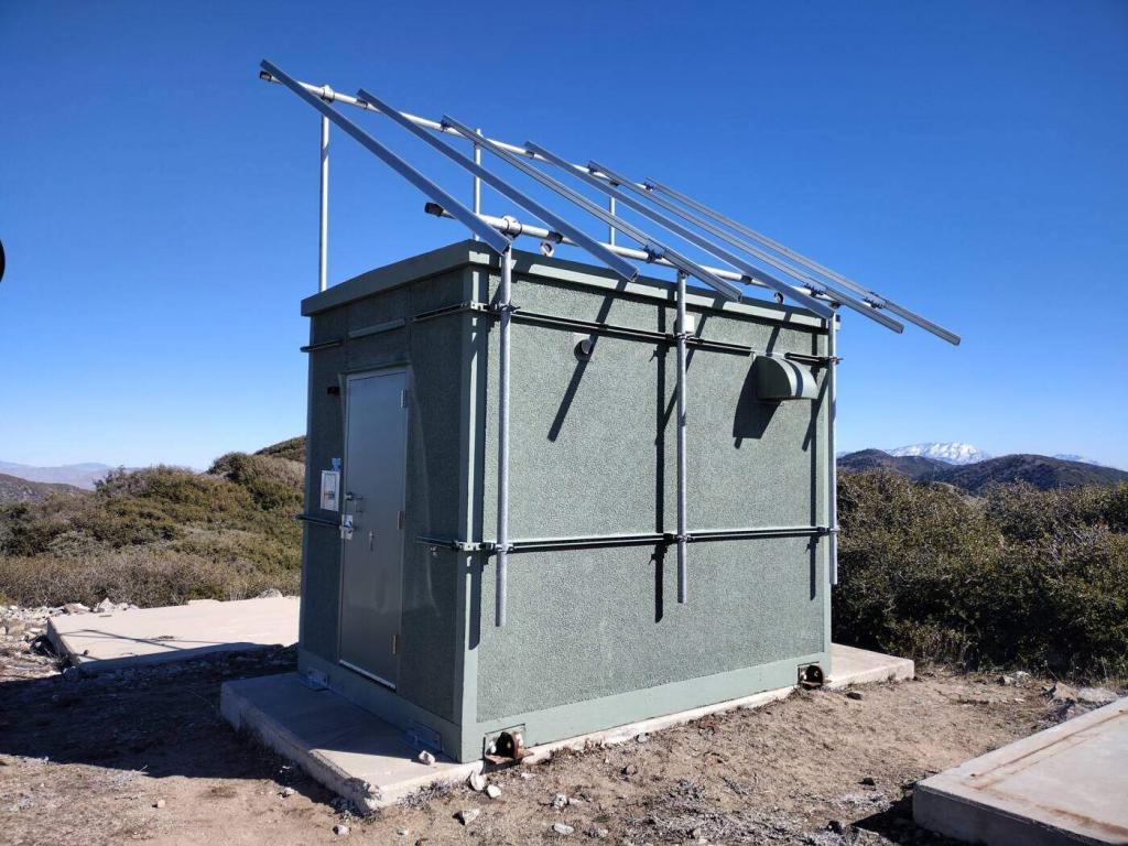 Cajon Mountain - The frame for the solar panels.