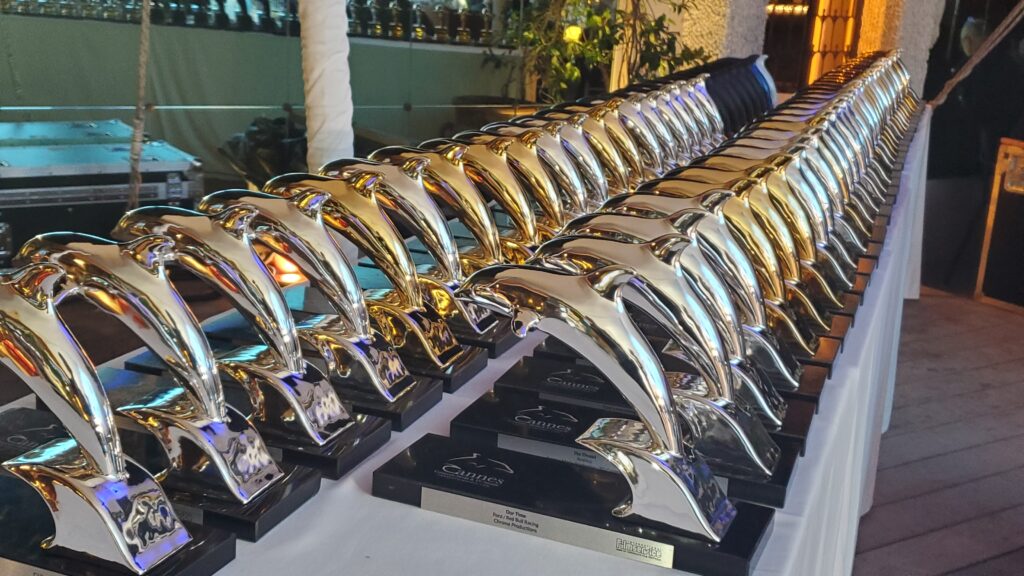 Dolphin trophies in Cannes France