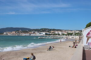 The beach at Cannes