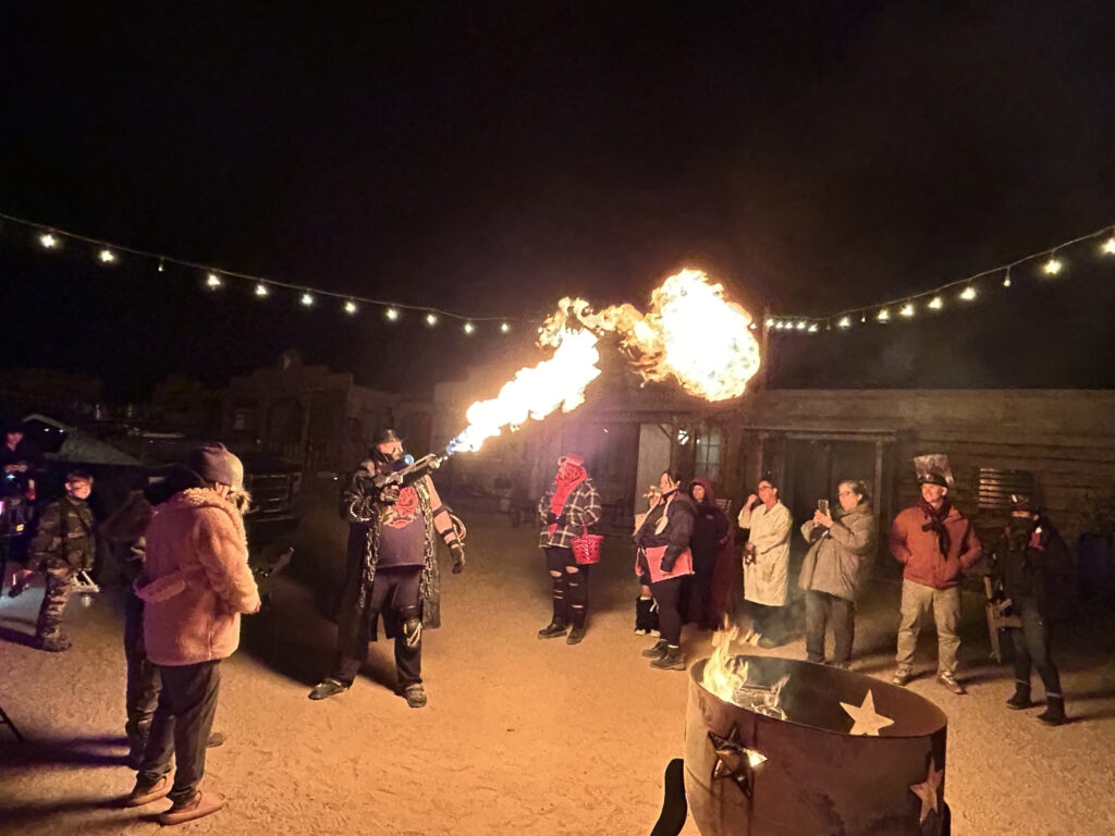 Night at Nuke Town. Smugglers runs, Lazy G ranch, Lercerne Valley California 