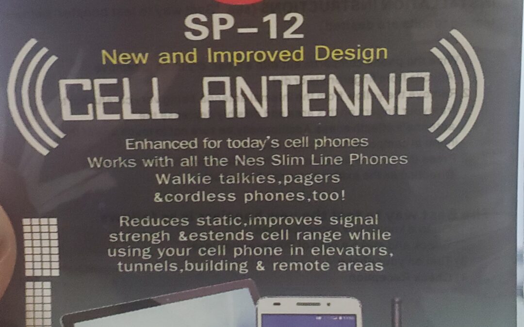 Mythical stick on cell phone antenna