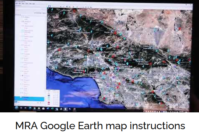 Using our google earth map